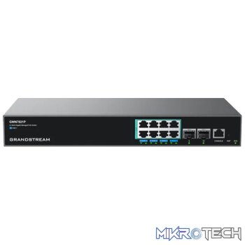 Grandstream Enterprise L3 8 port Managed 2.5GbE PoE++ Switch 240W | GWN7821P