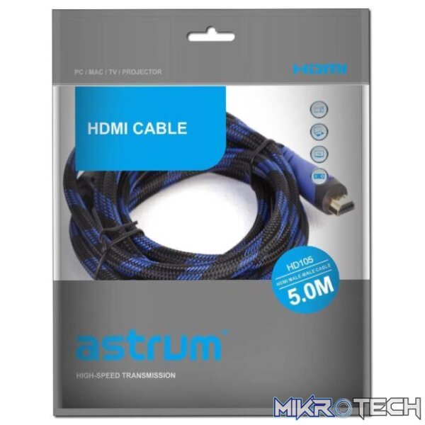 HD105 4K Ultra HD V2.0 Male to Male HDMI 5.0m Cable - Image 3