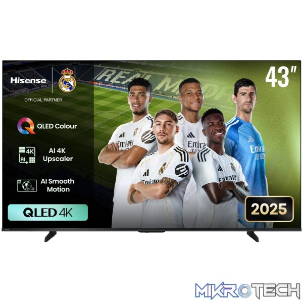 HISENSE LEDN43Q6Q QLED 60hz 4k Smart 43'' HISENSE LEDN43Q6Q QLED 60hz 4k Smart 43''