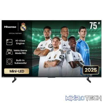 HISENSE LEDN75U7Q 75'' Mini LED QLED 144hz 4k Smart