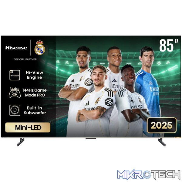 HISENSE LEDN85U7Q 85'' Mini LED QLED 144hz 4k Smart HISENSE LEDN85U7Q 85'' Mini LED QLED 144hz 4k Smart