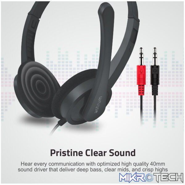 HS240 On-Ear Wired Stereo Headset with Flex Mic Dual 3.5mm Aux - Image 2