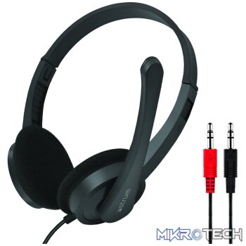 HS240 On-Ear Wired Stereo Headset with Flex Mic Dual 3.5mm Aux
