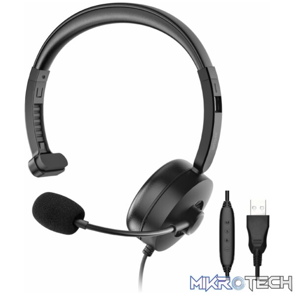 HU620 Single-Sided Headset USB with Flexible Mic HU620 Single-Sided Headset USB with Flexible Mic