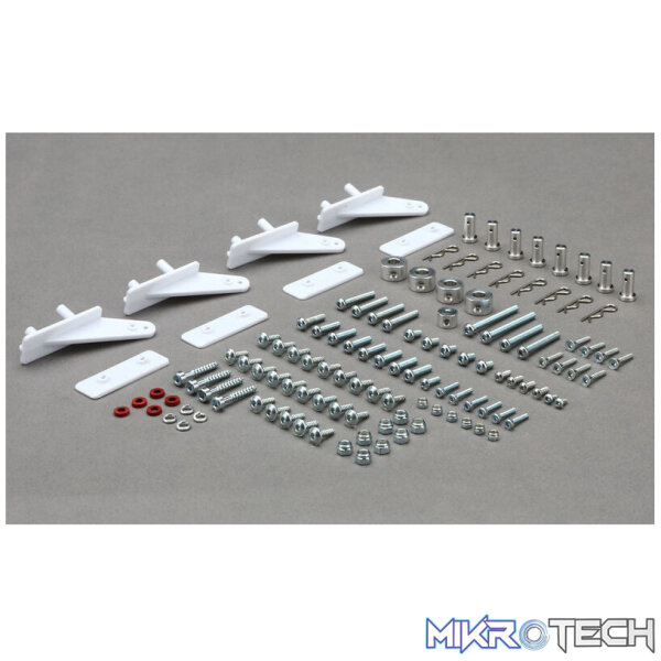 Hardware Pack with Control Horns: Carb Hardware Pack with Control Horns: Carb