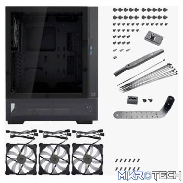 InWin ModFree Base Edition ARGB Modular Full Tower E-ATX Black Gaming Chassis - Image 5