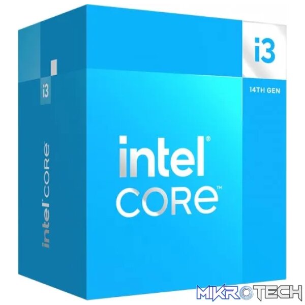 Intel Core i3 14100 Up to 4.7GHZ; 4 Core (4P+0E); 8 Thread; 12MB Smartcache; 60W TDP; Intel® Laminar RM1 Cooler included;LGA1700 Intel Core i3 14100 Up to 4.7GHZ; 4 Core (4P+0E); 8 Thread; 12MB Smartcache; 60W TDP; Intel® Laminar RM1 Cooler included;LGA1700