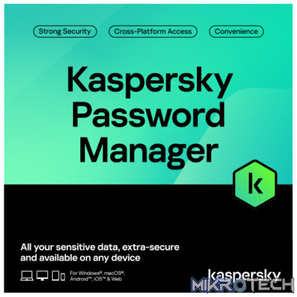 Kaspersky Cloud Password Manager South African Edition. 1-User 1 year Base Download Pack Kaspersky Cloud Password Manager South African Edition. 1-User 1 year Base Download Pack