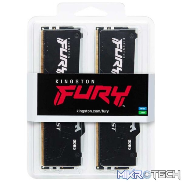 Kingston FURY Beast RGB DDR5 128GB (2×64 GB) 5600 MT/s CL36 Memory Kit - Image 2