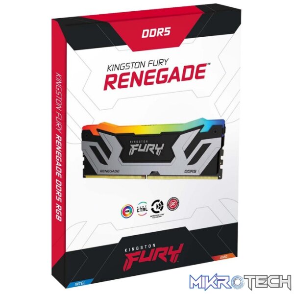 Kingston FURY Renegade RGB DDR5 48GB (2×24 GB) 8800 MT/s CL42 Memory Kit - Image 2