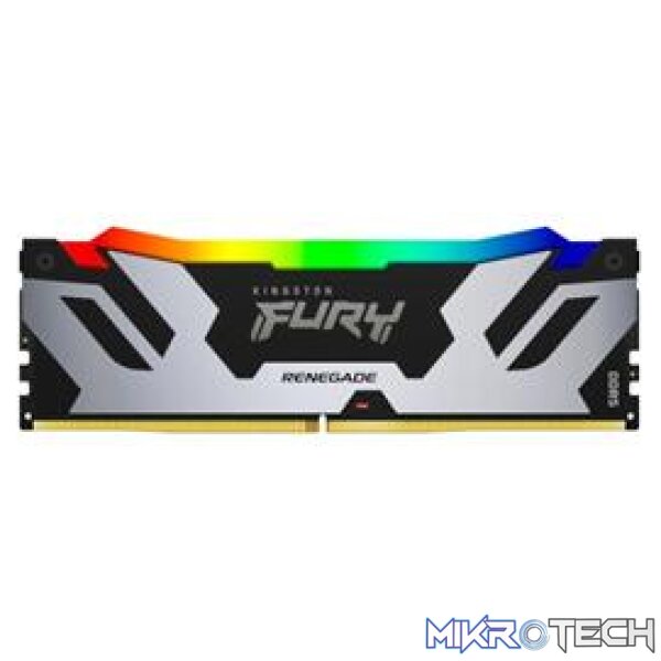 Kingston KF564C32RSA-16 Fury Renegade RGB 16GB (1x16GB) DDR5-6400MHz CL32 1.4V Black Silver Desktop Memory Kingston KF564C32RSA-16 Fury Renegade RGB 16GB (1x16GB) DDR5-6400MHz CL32 1.4V Black Silver Desktop Memory