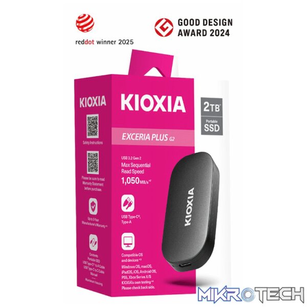 Kioxia Exceria Plus G2 Portable SSD Series Kioxia Exceria Plus G2 Portable SSD Series