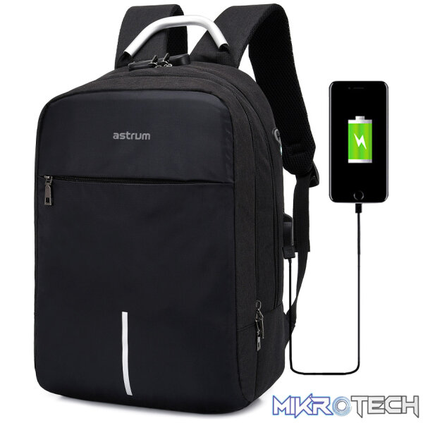 LB220 BACKPACK OXFORD 300D 15" BLACK/BLA - Image 4