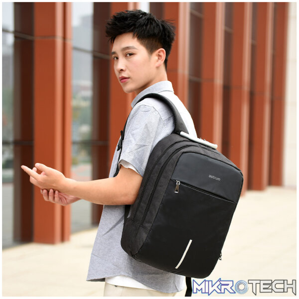LB220 BACKPACK OXFORD 300D 15" BLACK/BLA - Image 5