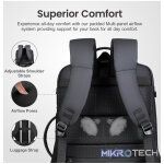 LB310 BACKPACK PU TRAVEL EXPEND BLACK - Image 4
