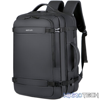 LB310 BACKPACK PU TRAVEL EXPEND BLACK