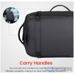 LB310 BACKPACK PU TRAVEL EXPEND BLACK - Image 5