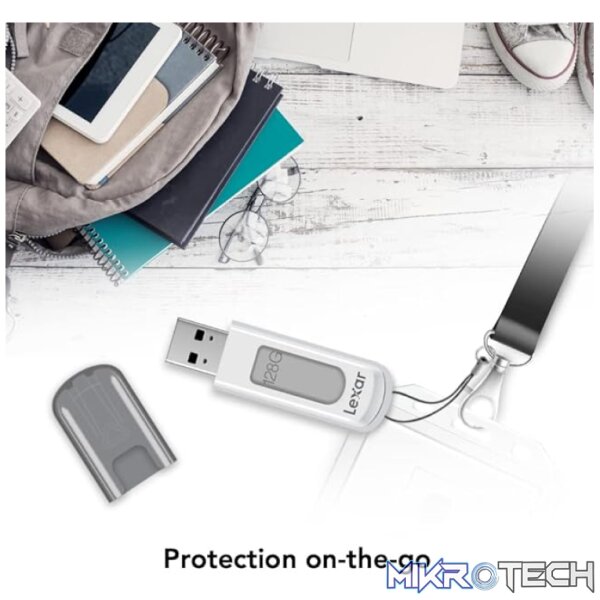 LEXAR 128GB V100 USB 3.0 JUMP DRIVE - Image 4