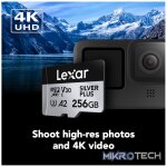 LEXAR BLU PLUS 256GB MICROSDXC C10 V10 - Image 4