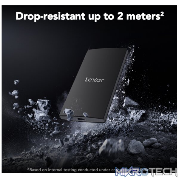 LEXAR SL300 EXTERNAL SSD 2TB BLACK - Image 6
