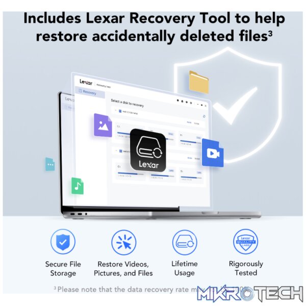 LEXAR SL300 EXTERNAL SSD 2TB BLACK - Image 8
