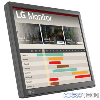LG 17'' SXGA Single Touch Monitor; 1280x1024 TN Panel; Reader Mode; 1x D-Sub/VGA ; 1x USB 2.0; Tilt Functionality