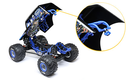 COMPOSITE FLIP-TOP CAGE for the Losi 1/8 LMT 2.0 4X4 RC Monster Truck