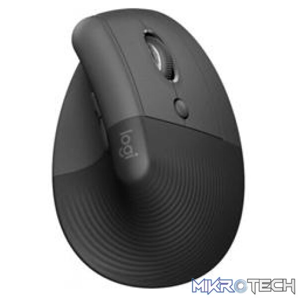 Logitech 910-006473 Lift Vertical 4000 DPI Optical Graphite Ergonomic Wireless Mouse Logitech 910-006473 Lift Vertical 4000 DPI Optical Graphite Ergonomic Wireless Mouse
