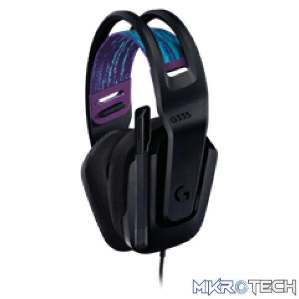 Logitech 981-000978 G335 Multi-Platform Lightweight Black Wired Gaming Headset - Image 3