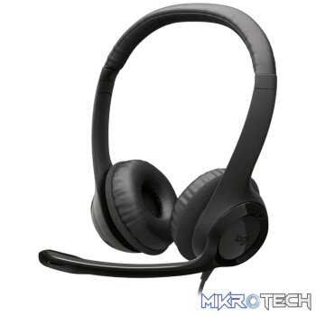 Logitech H390 USB. Product type: Headset. Connectivity technology: Wired. Recommended usage: Calls/Music. Headphone frequency: 20 - 20000 Hz. Cable length: 1.9 m. Weight: 197 g. Product colour: Black