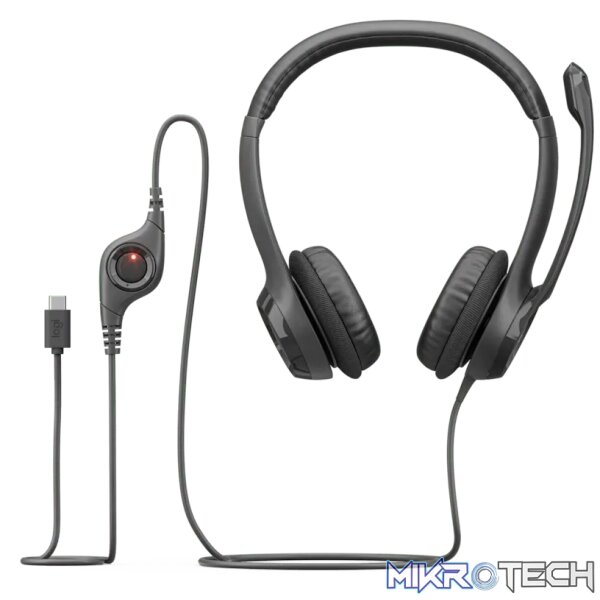 Logitech H390 USB. Product type: Headset. Connectivity technology: Wired. Recommended usage: Calls/Music. Headphone frequency: 20 - 20000 Hz. Cable length: 1.9 m. Weight: 197 g. Product colour: Black - Image 5