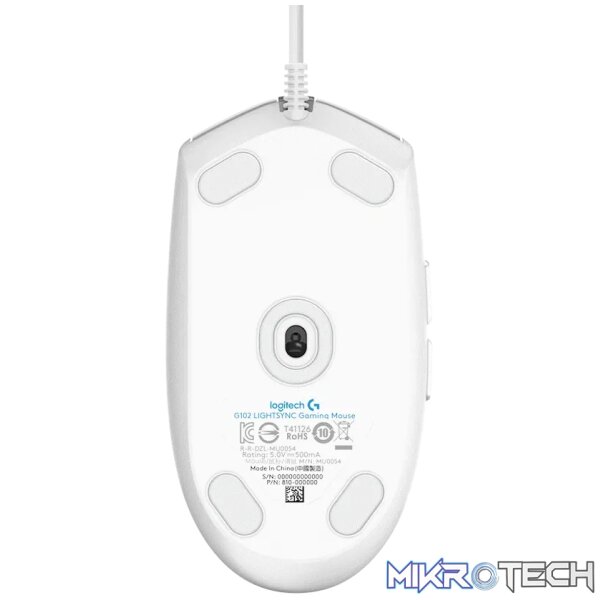 Logitech(R) G102 Lightsync Gaming Mouse - White - Image 3