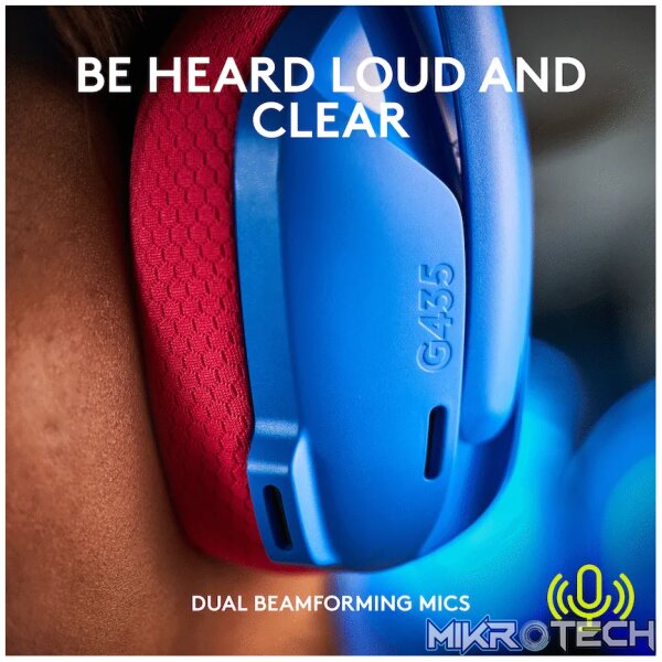 Logitech(R) G435 LIGHTSPEED Wireless Gaming Headset - Blue - Image 5