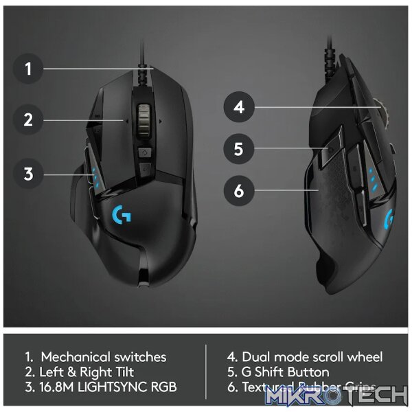 Logitech(R) G502 HERO High-Performance Gaming Mouse - Image 6