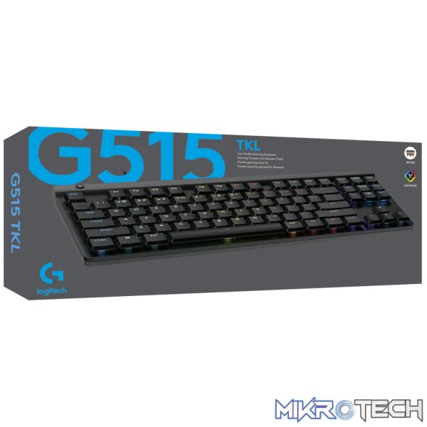 Logitech(R) G515 TKL Wired Gaming Keyboard - Black - Image 3