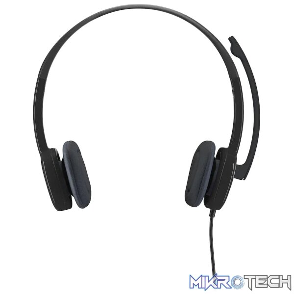 Logitech(R) H151 Stereo Wired Headset - Black - Image 2