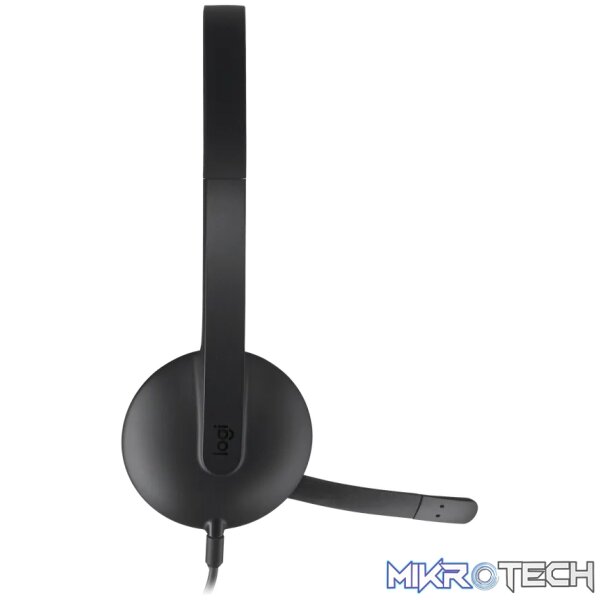 Logitech(R) H340 USB Computer Headset - Black - Image 2