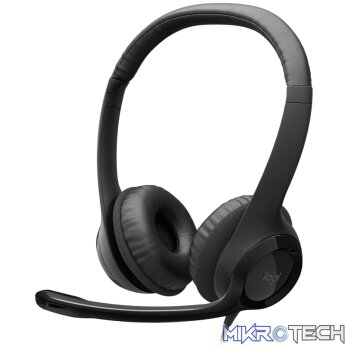 Logitech(R) H390 USB Computer Headset - Midnight Black
