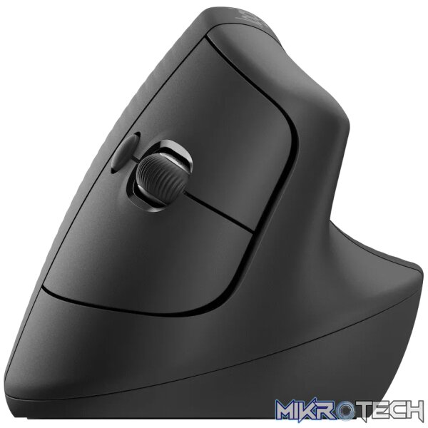 Logitech(R) Lift Vertical Ergonomic Mouse - Graphite / Black - Image 3