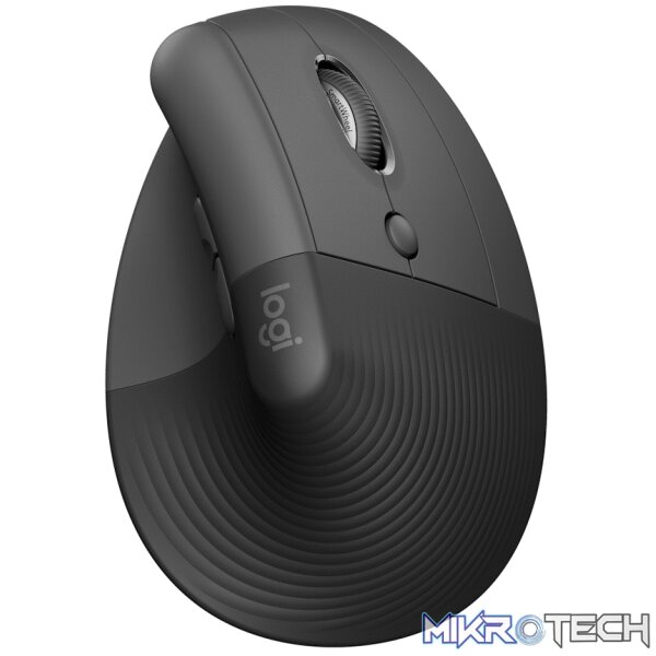 Logitech(R) Lift Vertical Ergonomic Mouse - Graphite / Black Logitech(R) Lift Vertical Ergonomic Mouse - Graphite / Black