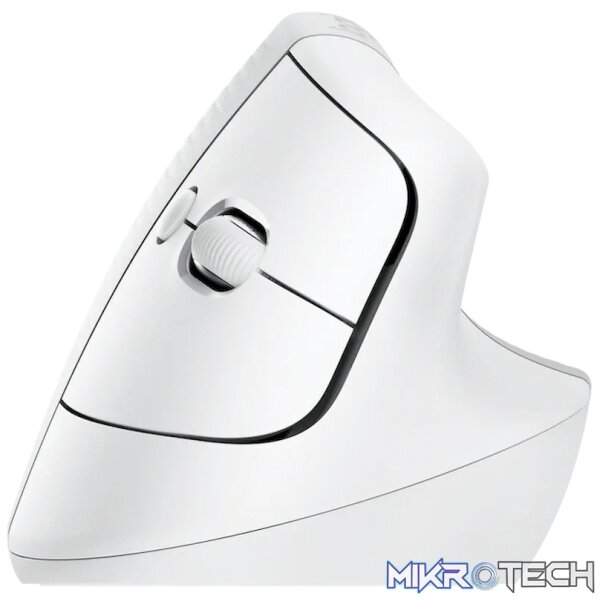 Logitech(R) Lift Vertical Ergonomic Mouse - Off-White/Pale Grey - Image 2