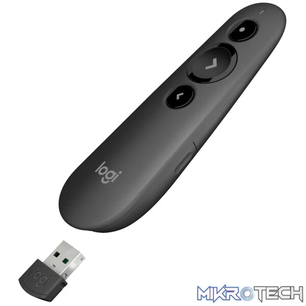 Logitech(R) R500s Laser Wireless Presentation Remote - Graphite - Image 2