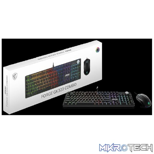 MSI FORGE GK320 COMBO RED SWITCHES MSI FORGE GK320 COMBO RED SWITCHES