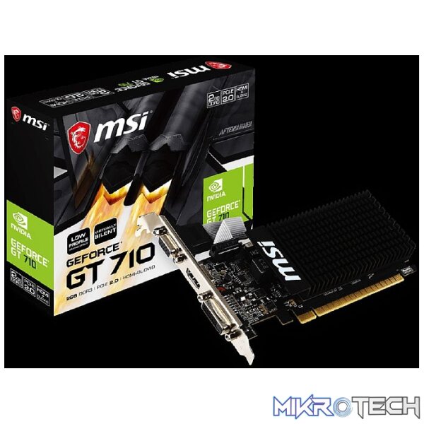 MSI GT710 2GB DDR3 64BIT MSI GT710 2GB DDR3 64BIT