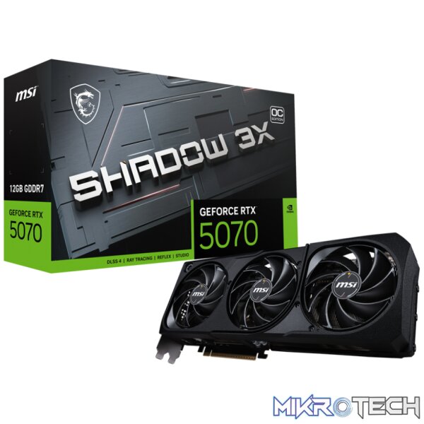 MSI RTX 5070 12G SHADOW 3X OC MSI RTX 5070 12G SHADOW 3X OC
