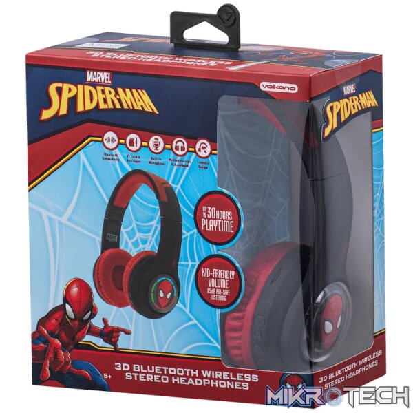 Marvel Spider-Man 3D Bluetooth Headphones - Image 4
