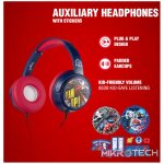 Marvel Spider-Man Auxiliary Headphones with Stickers - Image 3