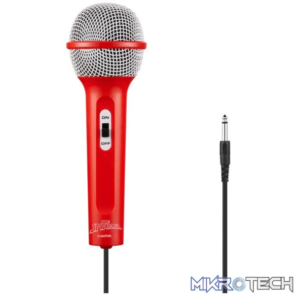 Marvel Spider-Man Galaxy LED Stars Karaoke Machine with Microphone - Image 2