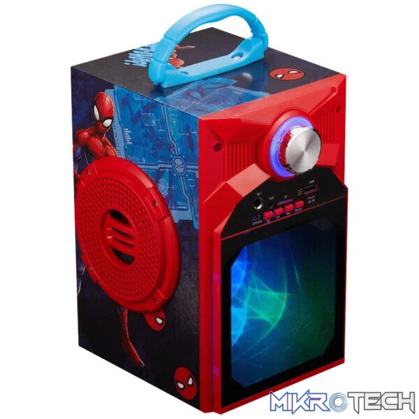 Marvel Spider-Man Galaxy LED Stars Karaoke Machine with Microphone - Image 4