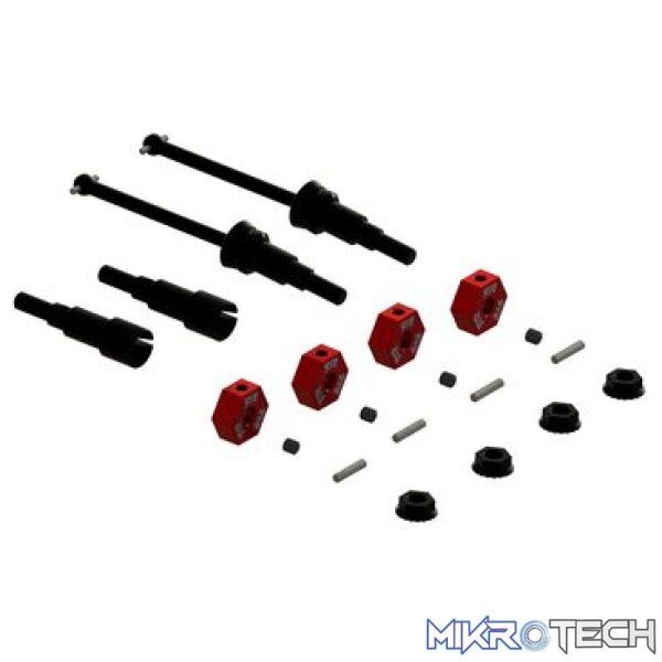 Metal Axle & Wheel Hex Set B (4pcs) - GROM Metal Axle & Wheel Hex Set B (4pcs) - GROM